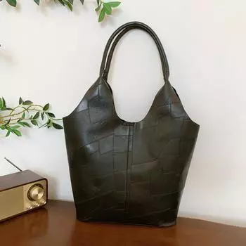 Большая вместительная сумка для подмышек, женская сумка, сумка для овощей, мягкая поверхность, сращивание, одно плечо, женская сумка