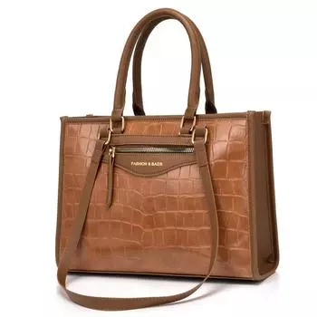 Большая вместительная сумка для подружки невесты, новая сумка-мессенджер в стиле ретро с каменным узором и текстурой, классическая сумка-тоут для поездок на работу чёрный