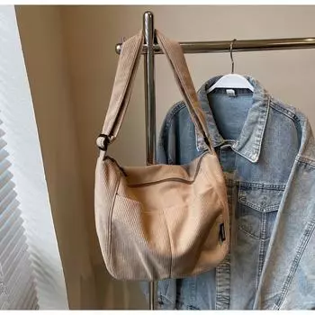 Большая вместительная сумка для поездок на работу, японская ретро-весельная сумка для пельменей, однотонная универсальная сумка-мессенджер для девочек, сумка через плечо