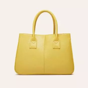 Большая вместительная сумка для поездок на работу из мягкой кожи. Сумка-тоут для мамы среднего возраста. чёрный