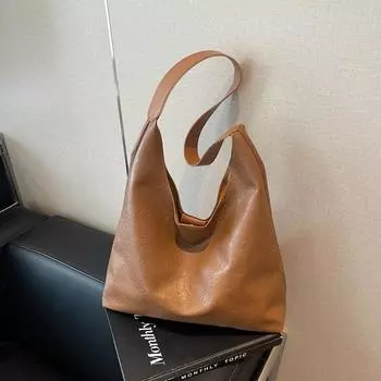 Большая вместительная сумка для путешественников, женская модная сумка в стиле ретро, повседневная сумка через плечо коричневый