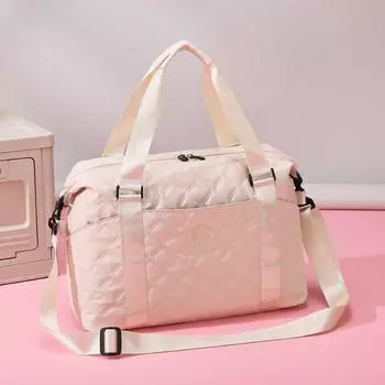 Большая вместительная сумка для путешествий на короткие расстояния, сухая и влажная сепарация, женская легкая водонепроницаемая багажная сумка, мужская дорожная сумка для хранения вещей чёрный