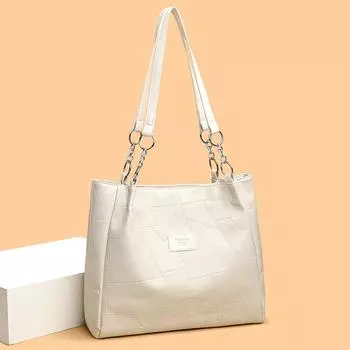 Большая вместительная сумка для женщин 2024 года, новая высококачественная студенческая сумка через плечо, женская портативная сумка для поездок на работу чёрный