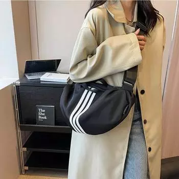 Большая вместительная сумка для женщин, новая модная нейлоновая тканевая сумка для летних повседневных экскурсий, поездок, через плечо, пельмени