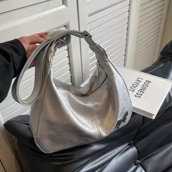 Большая вместительная сумка для женщин, новая летняя красивая простая нишевая индивидуальная сумка через плечо на одно плечо для женщин