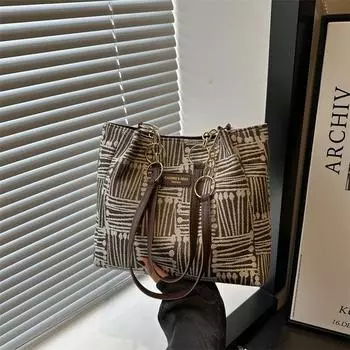 Большая вместительная сумка для женщин, студентов колледжа, классная сумка, новая летняя холщовая сумка через плечо для повседневных поездок на работу и обратно