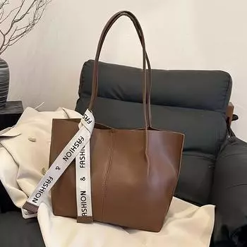 Большая вместительная сумка для женщин, осенне-зимняя новая модная сумка через плечо для женщин, модная сумка-тоут для женщин