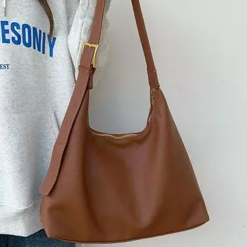 Большая вместительная сумка для женщин, новая модная сумка для поездок на работу из мягкой кожи на осень и зиму, сумка-тоут Niche Class на одно плечо, сумка на подмышку