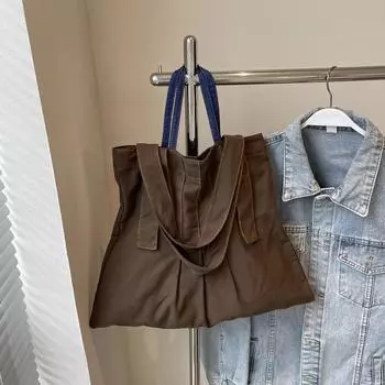 Большая вместительная сумка из холста для студентов университета для женщин, новая художественная сумка через плечо