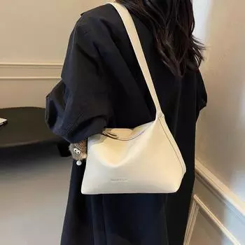 Большая вместительная сумка-мессенджер для женщин 2024 года, новая осенне-зимняя сумка высокого класса, универсальная повседневная сумка через плечо для поездок на работу чёрный