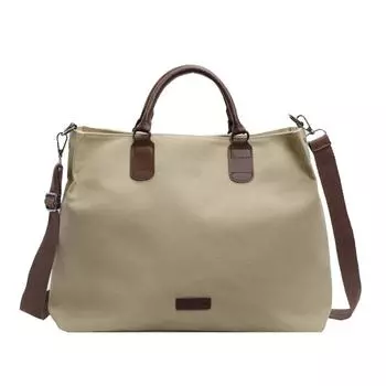 Большая вместительная сумка на плечо из холста для женщин, сумки через плечо с маятником, базовый стиль, строчка