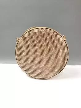 Большая вместительная сумка с косой ручкой, леопардовый принт, стразы, круглая сумка через плечо, металлическая железная цепочка, цилиндрическая медная зубчатая цепочка, новинка осени и зимы золотой