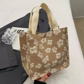 Большая вместительная сумка-тоут для дальних поездок, модная холщовая сумка для студентов, большая сумка на плечо для женщин