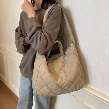 Большая вместительная сумка-тоут для путешественников, студенческая сумка через плечо чёрный