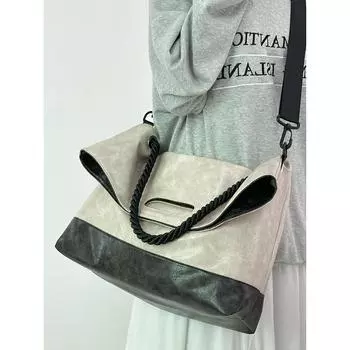 Большая вместительная сумка-тоут для женщин, новая студенческая сумка для поездок на работу, переносная сумка через плечо, повседневная универсальная сумка-мессенджер