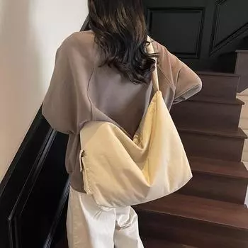 Большая вместительная сумка-тоут для женщин, однотонная сумка через плечо зелёный