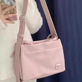 Большая вместительная сумка-тоут из мягкой кожи для весенних поездок на работу и обратно, одно плечо, наклонная сумка для студентов колледжа