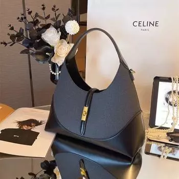 Большая вместительная сумка-тоут контрастного цвета для женщин, ретро-сумка на одно плечо, высококачественная универсальная повседневная женская сумка с креплением через подмышку серый