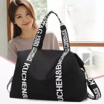 Большая вместительная сумка-тоут, новая женская холщовая сумка-оксфорд, дорожная сумка через плечо, большая сумка