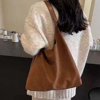 Большая вместительная сумка-тоут, новая корейская стильная высококачественная и простая сумка через плечо для матери и ребенка, мягкая кожаная сумка