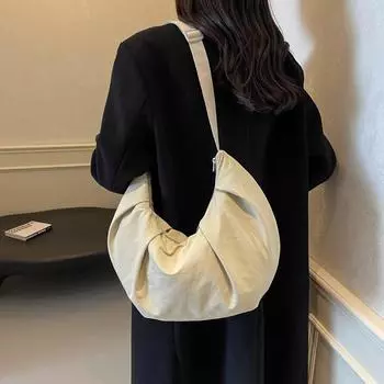 Большая вместительная сумка-тоут, однотонная женская сумка через плечо чёрный