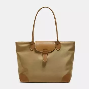 Большая вместительная сумка-тоут, повседневная дорожная сумка на одно плечо, ручная большая сумка для поездок на работу коричневый