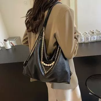 Большая вместительная сумка-тоут с мягкой лицевой стороной для женщин, новый трендовый простой рюкзак для ежедневных поездок на работу и путешествий