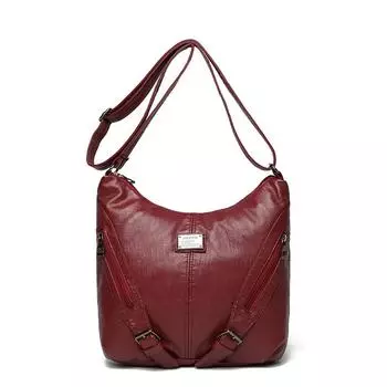 Большая вместительная сумка-тоут женская сумка через плечо красный