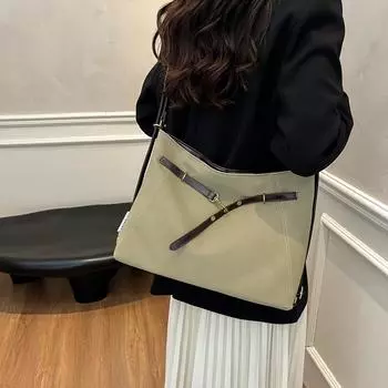 Большая вместительная сумка-тоут женская сумка через плечо сумка для поездок на работу через плечо многофункциональный рюкзак кофейный