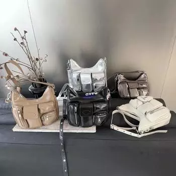 Большая вместительная сумка-тоут, женская сумка-мессенджер Tide Simple Leisure Class для поездок на работу и обратно серебряный