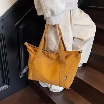 Большая вместительная сумка-тоут женская сумка через плечо чёрный