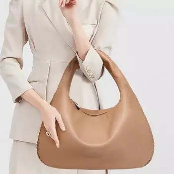 Большая вместительная сумка в форме полумесяца, модная ручная сумка для пельменей, женская сумка на плечо для пожилых людей, сумка для подмышек для женщин One Size