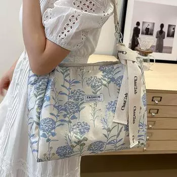 Большая вместительная сумка в китайском стиле для женщин, новая модная сумка-тоут для женщин, сумка через плечо для учеников старших классов