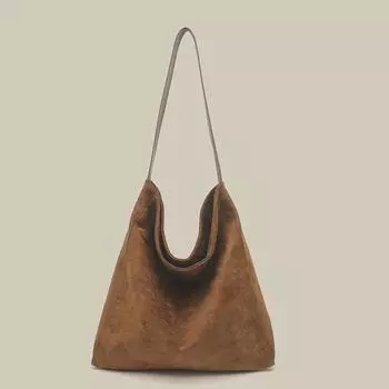 Большая вместительная сумка-ведро в винтажном стиле для женщин, модный стиль 2023 года через плечо чёрный