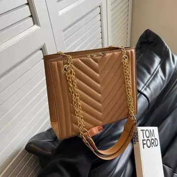 Большая вместительная сумка женская 2024 осень новая модная корейская версия модная сумка через плечо подмышкой простая повседневная сумка-тоут