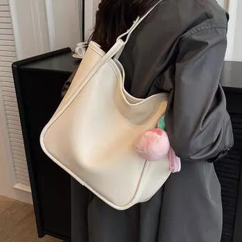 Большая вместительная сумка женская летняя универсальная 2024 новая модная сумка через плечо текстурный класс пригородная сумка для детей и мам No specification