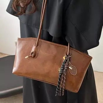 Большая вместительная сумка женская модная сумка через плечо для поездок на работу повседневная сумка-тоут с индивидуальным дизайном