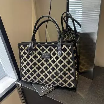 Большая вместительная сумка женская осенняя повседневная универсальная сумка 2024 года новая сумка через плечо модная сумка для поездок на работу