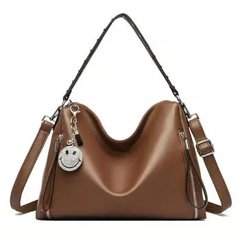 Большая вместительная сумка женская простая сумка модная сумка через плечо чёрный