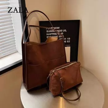 Большая вместительная сумка женская сумка через плечо для детей и мам, сумка-мессенджер высокого класса, сумка-ведро для поездок на работу, сумка через подмышку чёрный