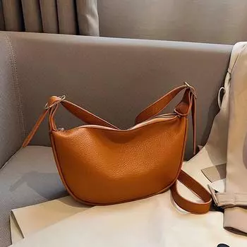 Большая вместительная сумка женская сумка 2024 новая модная нишевая взрывная сумка-пельмень подмышкой повседневная пожилая сумка через плечо через плечо