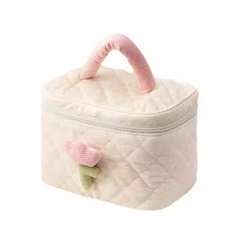 Большая вместительная вельветовая женская портативная высококачественная милая новая сумка для хранения туалетных принадлежностей высокого внешнего вида