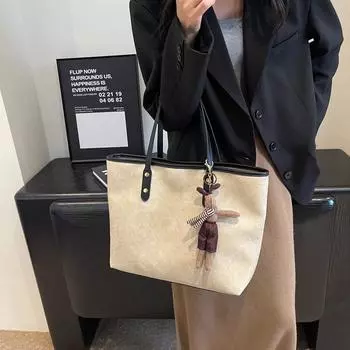 Большая вместительная женская сумка 2023 года, летняя новая модная сумка-тоут, универсальная женская сумка через плечо only bag