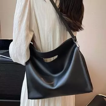 Большая вместительная женская сумка, новая простая универсальная сумка через плечо, популярная сумка для поездок на работу, мужской повседневный портфель