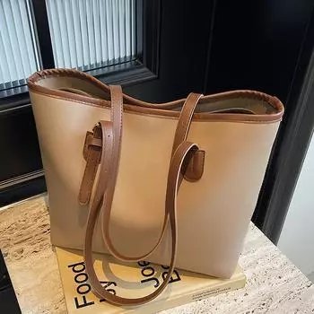 Большая вместительная женская сумка, новый стиль, студенческая сумка через плечо для женщин, женская ручная сумка для поездок на работу для женщин