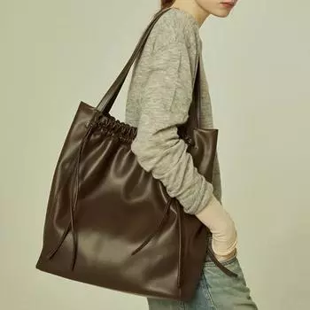 Большая вместительная женская сумка, простая и универсальная модная сумка через плечо, мода