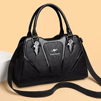 Большая вместительная женская сумка с защитой от брызг, офисная сумка через плечо, модная женская сумка красный