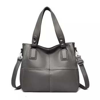 Большая вместительная женская сумка среднего возраста в корейском стиле с вышивкой нитью на одно плечо, модная трендовая сумка через плечо