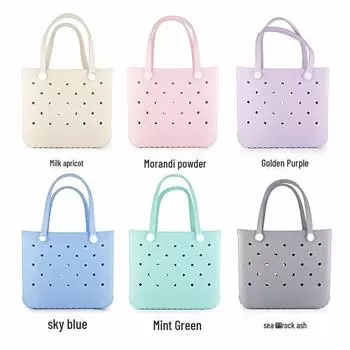 Большая водонепроницаемая пляжная сумка Eva - полая портативная сумка для хранения бежевый