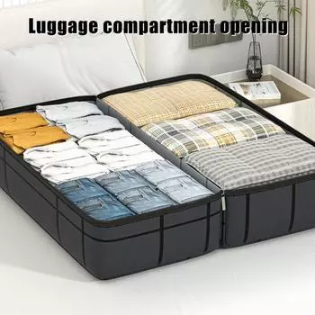 Большая водонепроницаемая сумка для хранения с усиленной ручкой, большой вместимостью, застегивается на молнию M темно-серого